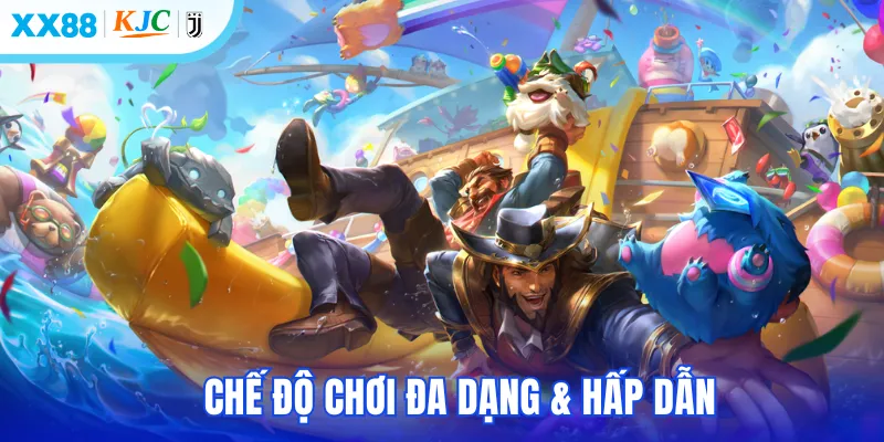 Các chế độ chơi đa dạng giúp người chơi thoải mái lựa chọn